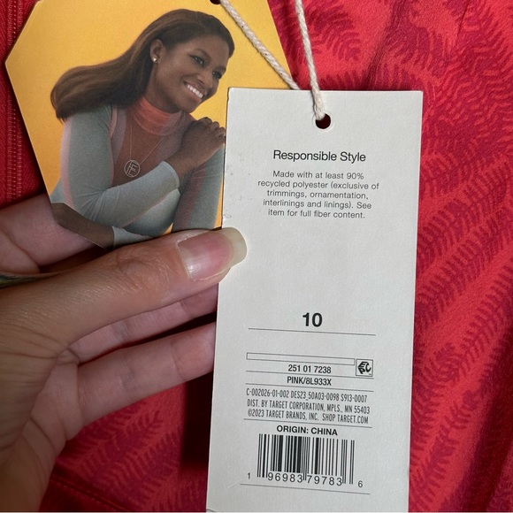 Fe Noel X Target Palm Leaf Contrast Print Kimono Maxi Dress - Picture 9 of 9